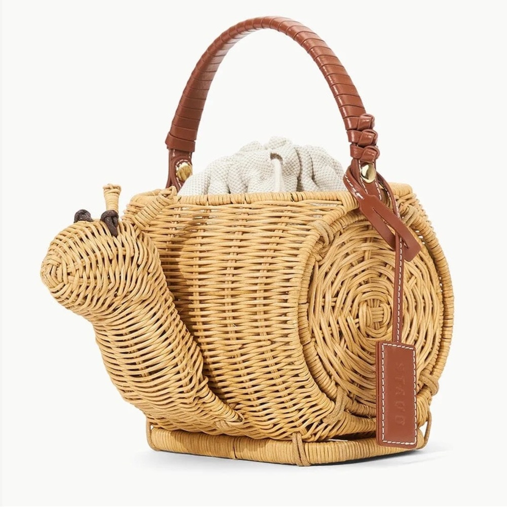 NWT! Staud Escargot 🐌 Wicker Snail Bag